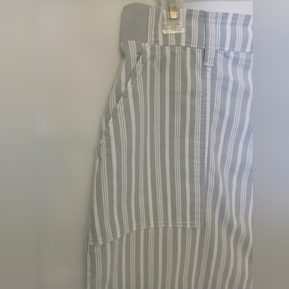 Lee Womens Mini Skort Skirt Waist 17 INGray/White Stripe - Picture 6 of 11